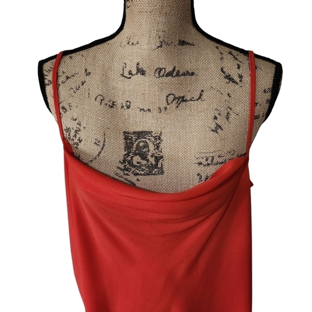 TopShop Watermelon Red Cowl Neck Camisole - size 10 - Picture 3 of 7